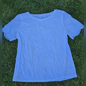 i.b.diffusion White Short Sleeve Tee Classic Style NWOT